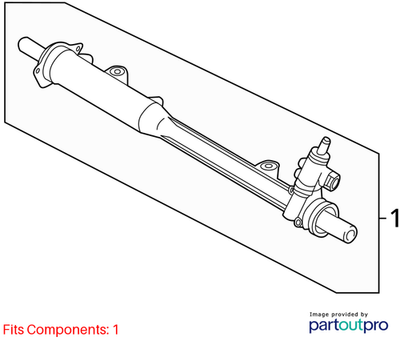 Volkswagen 2011-2015 Touareg Rack And Pinion Assembly 7P5422075M