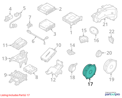 Audi 2012-2018 A6 Speaker Front 4G0035297