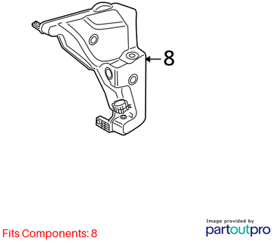 Audi 2009-2023 Q5 Washer Fluid Reservoir 8R0955453D