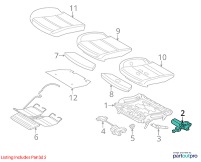 2011–2016 BMW 520i / 5‑Series Seat Angle Adjuster Left Used OEM 52109168759