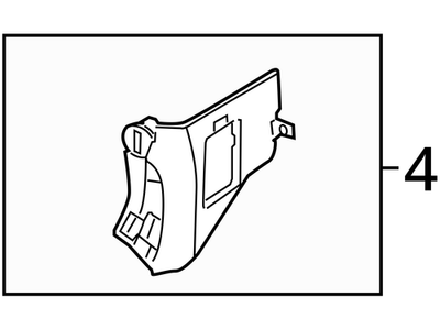 2009-2016 Infiniti FX37 Finisher-Dash Side,RH 669001CA0A