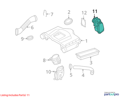 Mercedes-Benz 09-11 E550 Throttle Body Assembly 2731410325
