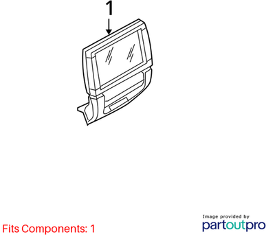 BMW 2007-2014 X5 Rear Compartment Monitor 65509166783