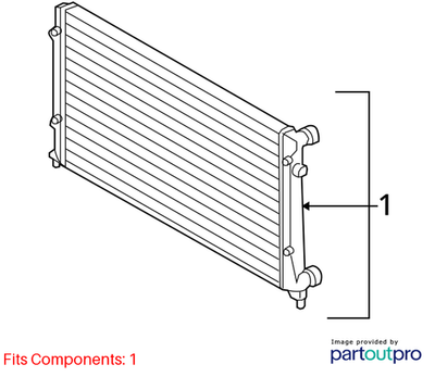 Volkswagen 2008-2014 GTI Radiator 5K0121251AA
