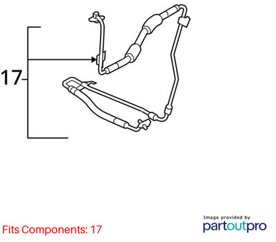 Audi 2008-2012 A4 Power Steering Pressure Hose 8K1422893CL