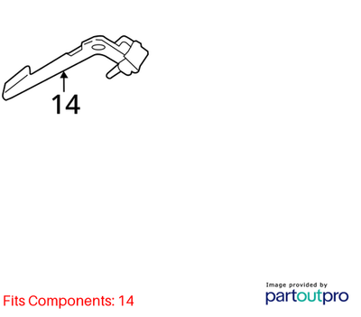 2011–2016 BMW 520i Oxygen-Sensor Wire Bracket/Holder OEM 11787607834