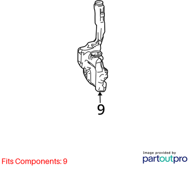 Mercedes-Benz 08-18 C300 Windshield Washer Fluid Reservoir 2048690300