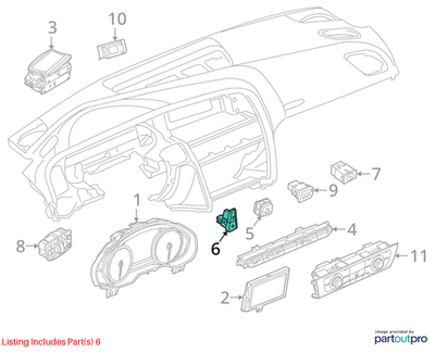 Audi 2013-2025 S6 Driver Information Display Switch 4G19272276PS
