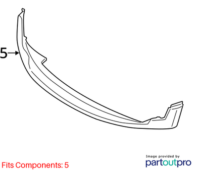 2012 Mini Cooper Countryman Front Bumper Lower Spoiler Used OEM 51119802060
