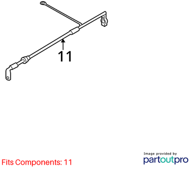 2012–2017 VW Jetta / Beetle / Passat Battery Positive Cable USED OEM 5C0971228M