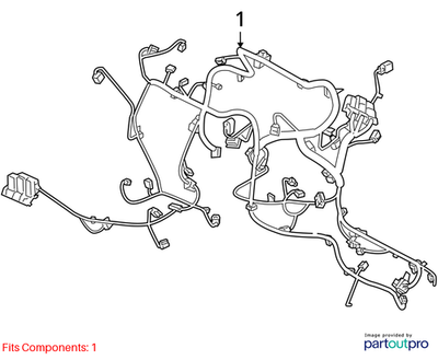 2011Chevrolet Camaro Engine Wiring Harness Used OEM 22781444