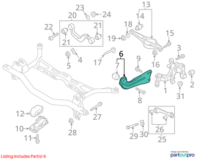 Volkswagen 2015 Volkswagen Jetta Control Arm 1K0505223K
