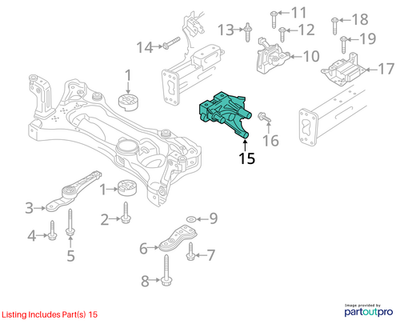 2015-2019 Volkswagen Golf R Engine Mount Bracket 06J199207P