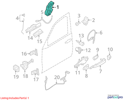 BMW 2006-2014 X5 Door Lock Actuator 51215A36E75