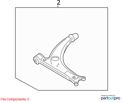 Volkswagen Suspension Control Arm 3C0407151G