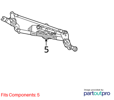 Jeep 2014-2023 Cherokee Wiper Pivot And Linkage 68197133AD