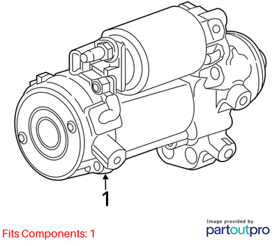 Cadillac 2008-2015 CTS Starter Motor 12644788