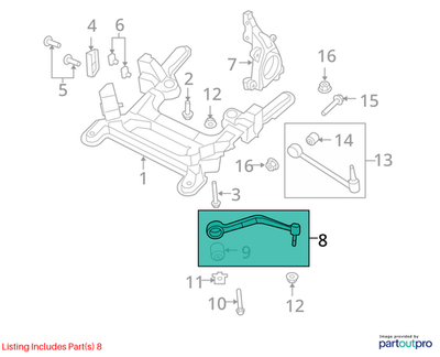 2009 Chevrolet Lumina S Front Right Lower Control Arm Used OEM 92253412