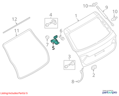 Audi 2009-2024 Q5 Liftgate Hinge 8R0827299B