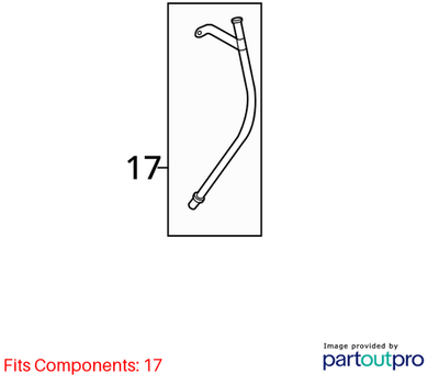 2010 Chevrolet Cruze Engine Oil Dipstick Guide Tube Used OEM 55566674