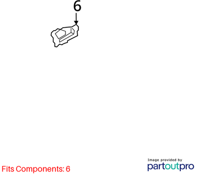 Audi 2014 Audi Q5 Bracket Handle Retainer 8E0827657H