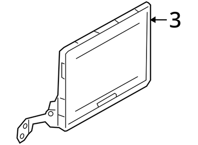 2020-2021 Audi S8 Video Monitor Bracket 4N0882629C