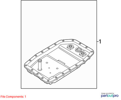 BMW 2011-2013 335i Automatic Transmission Oil Pan 24152333907
