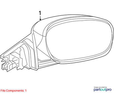 Dodge 2006-2010 Dodge Charger Outside Rear View Mirror 4805882AK