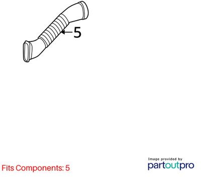 Mercedes-Benz 07-11 S500 Air Intake Hose 2730900282
