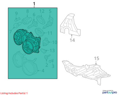Jaguar 2000-2008 S-Type Headlamp Assembly XR858861