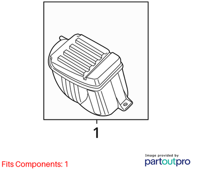 2011–2015 VW Jetta Air Filter & Housing Assembly Used OEM 5C0129607