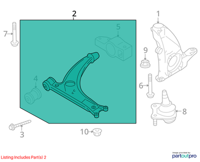 Volkswagen Suspension Control Arm 3C0407151G
