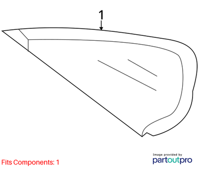 Volkswagen 2012-2014 Passat Quarter Glass 561845297FNVB