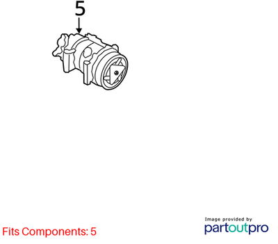 2012 Mini Cooper Countryman A/C Compressor Used OEM 64529223392