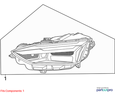 2020-2023 Audi A5 LED Headlight Assembly Driver Side Left 8W6941011B