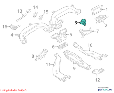 Audi 2005-2011 A6 Ambient Air Quality Sensor 4B0907659A
