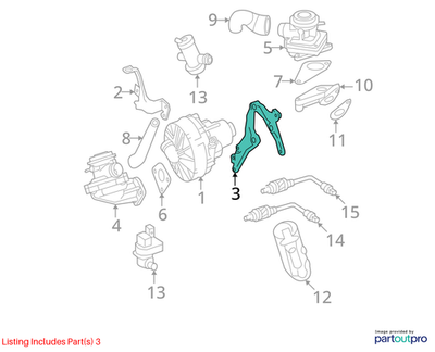 2006-2015 Mercedes-Benz Air Pump Rear Bracket 2721413540