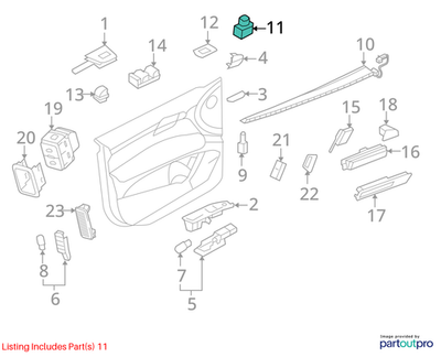 Audi 2008-2015 A3 Door Mirror Switch 4F0959565A5PR