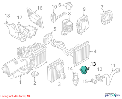 Jaguar 2000-2002 Jaguar S-Type Sunload Sensor XR81511
