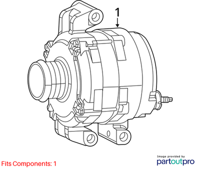 2015-2022 Jeep Renegade Alternator 56029624AC