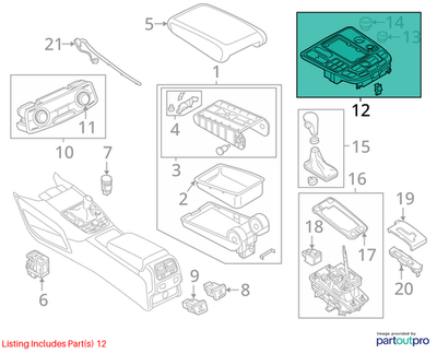 2012-2018 Audi A6 MMI Control Unit Switch 4G1919610E