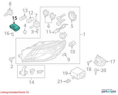 Volkswagen 09-12 CC HID Lighting Ballast 1K0941329