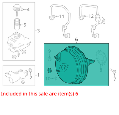 2013-2016 Land Rover Range Rover Brake Booster LR040113