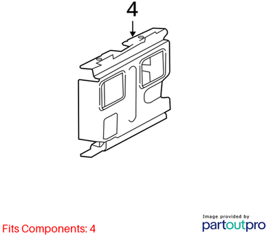 2012 Audi A4 Comfort System Control Module Cover Used OEM 8T8907577
