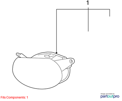 Audi 2006-2009 Audi A3 Fog Light Assembly 8P0941699A