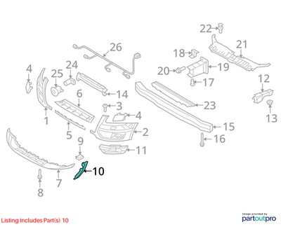 Audi 2009-2017 Audi Q5 Spoiler Bracket 8R0807277