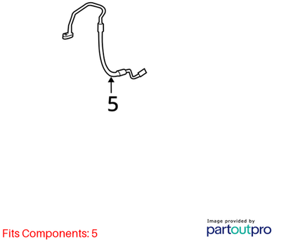 BMW 2008-2014 X5 A/C Refrigerant Discharge Hose 64509195802