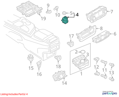 2017-2019 Audi Q7 Opera Unit 4M1919616B