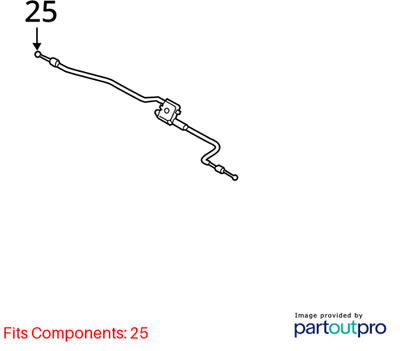 Audi 2011-2018 A6 Hood Release Cable 4G0823531A