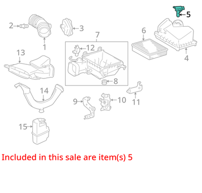 2009-2024 Toyota Venza Mass Air Flow Sensor 222040V020